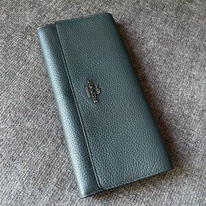 Coach Soft Trifold Wallet 39745 Leather Compact Wallet NWT